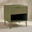 Table de chevet vert olive-613275298