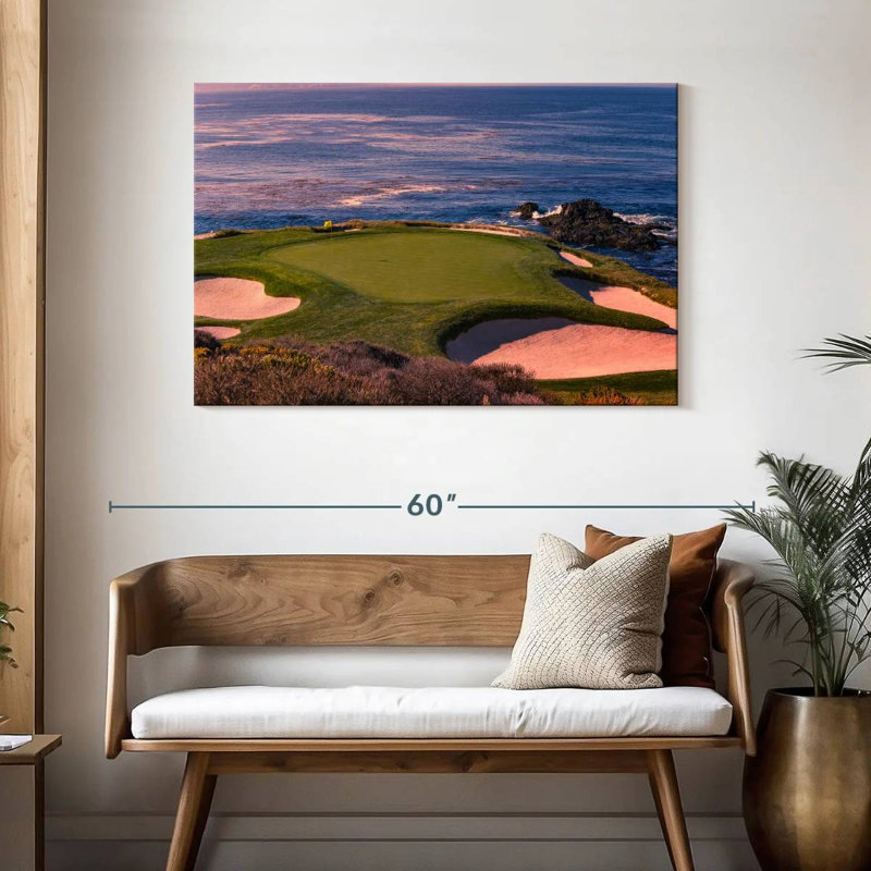Sir Sir Golf à Pebble Beach, H 30 po x l 45 po