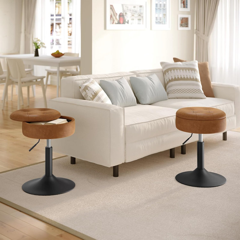 Manufactured Wood Accent Stool, Brown