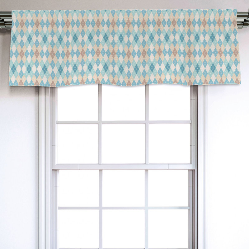 Sateen Floral Ruffled Window Valance
