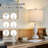 Farmhouse Living Room Table Lamps Set Of 2, Grey Rustic Vintage Table Lamps For Bedroom Nightstand-1279305672