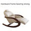 Chaise berçante moderne en bois massif rembourré-101462261
