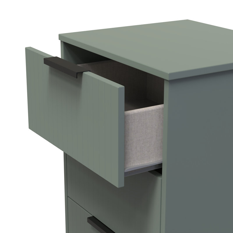 Atsumi 45cm W Manufactured Wood Bedside Table, Reed Green