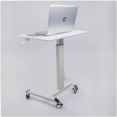 Compact technology standing desk with adjustable height