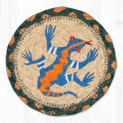 Sous-verre à motif de serpents de style rustique du Sud-Ouest H 5 po