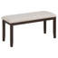 Ensemble de table et chaises de salle à manger 6 pièces avec pieds de forme spéciale et dossiers et coussins recouverts de mousse pour la salle à manger-1738637200