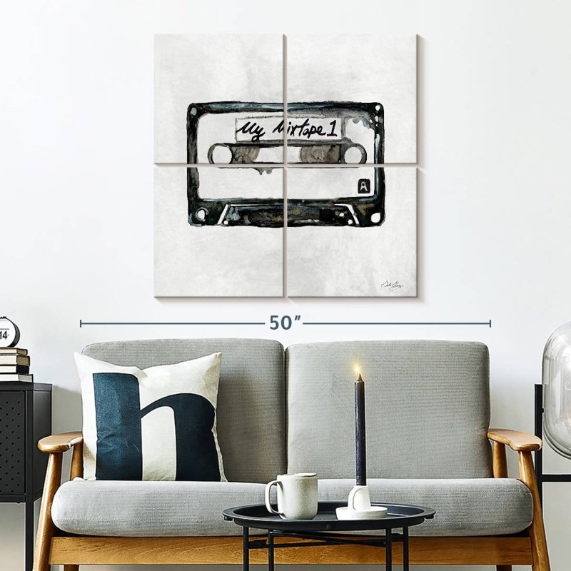 Abarca Retro Cassette I, H 32 po x l 32 po