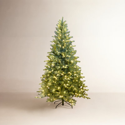 White 9' Pre-Lit Spruce White Christmas Tree