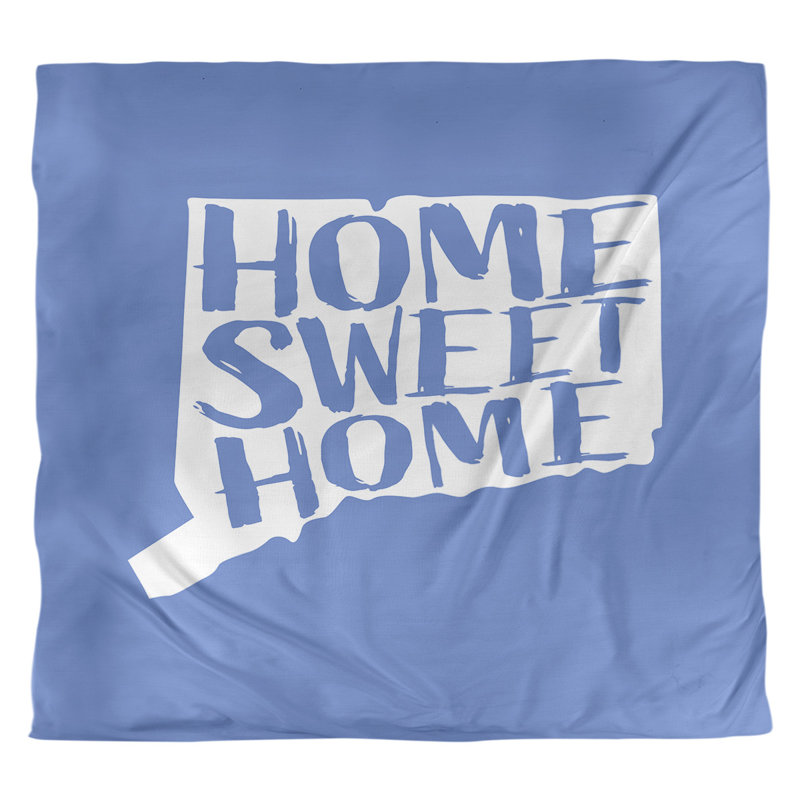 Housse de couette connecticut doux, Housse de couette pour grand lit, Bleu, Microfibre