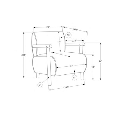 Chaise d'appoint, H 31 po, rembourrée, salon, chambre à coucher, tissu doré, bois de noyer brun, moderne, Mid-Century