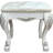 Dresden II Bone White Finish Vanity Stool