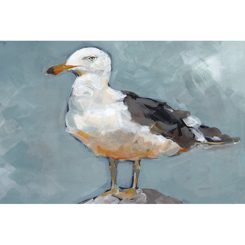 Seagull Stance II by Jennifer Paxton Parker - Painting on Canvas, 81cm H x 122cm W, Wrapped Canvas
