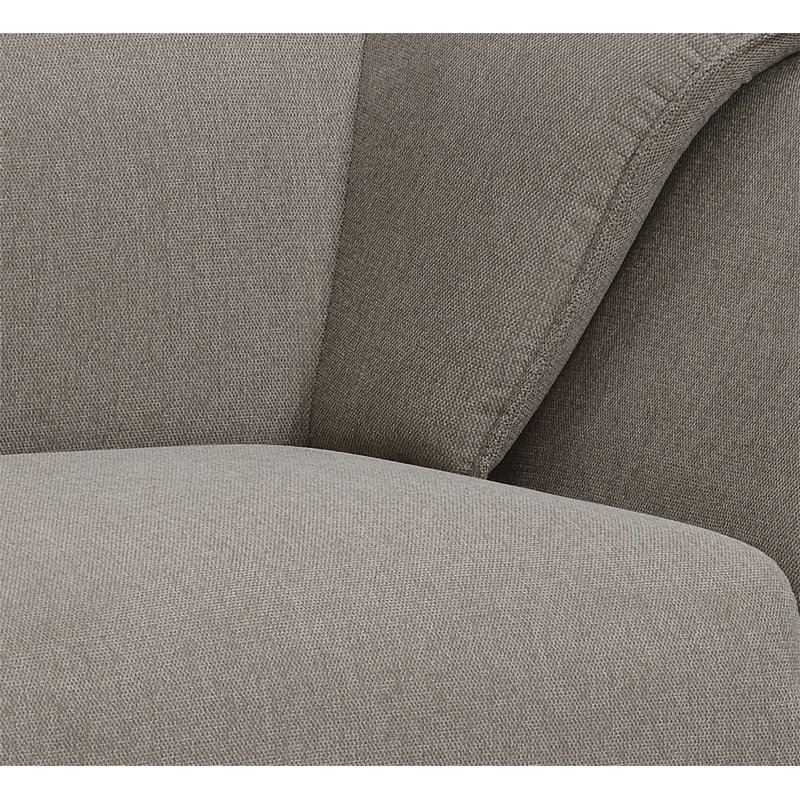 Chaise en lin brun Nayeli, Lin brun
