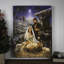 «A Savior Is Born» 18 x 24, impression DEL entièrement colorColor