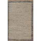 Textures Hand Knotted Wool Area Rug in Gray
