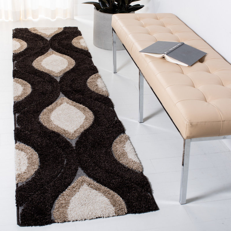 Altura Shag Performance Geometric Rug, Runner 2'3" x 9'
