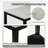 5-Piece Dining Set with Concrete-Effect Tabletop