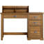 Home Office Desk With Drawers And Usb Ports, Rustic Writing Computer Table With Led Light-1760270265