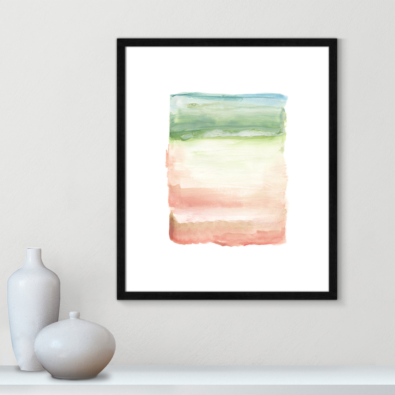 Skye I - Picture Frame Print on Paper, Black Framed Paper, 25.5" H x 21.5" W x 0.75" D