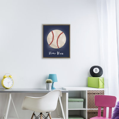 Game On Home Run Floating Frame, design by Christine Simpson Art