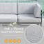 9 - Piece Outdoor Modular Sectional Set with Fire Table-811570778