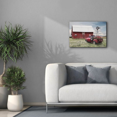 «Little Red Barn» par Lori Deiter, art mural sur toile