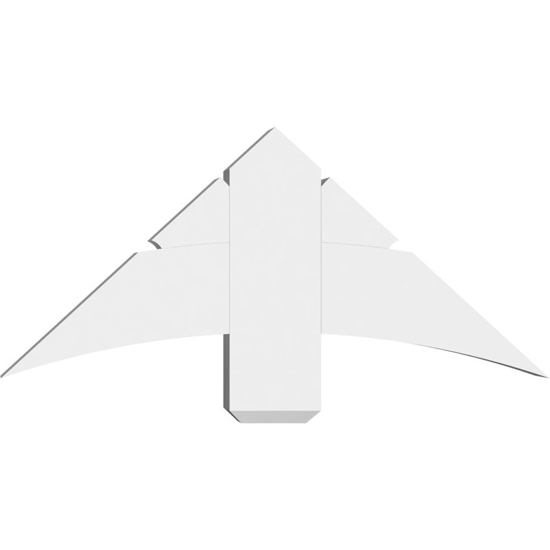 Support pour pignon Davenport, H 16,5 po x l 36 po (pas: 11/12), P 4 po x F 6 po, PVC