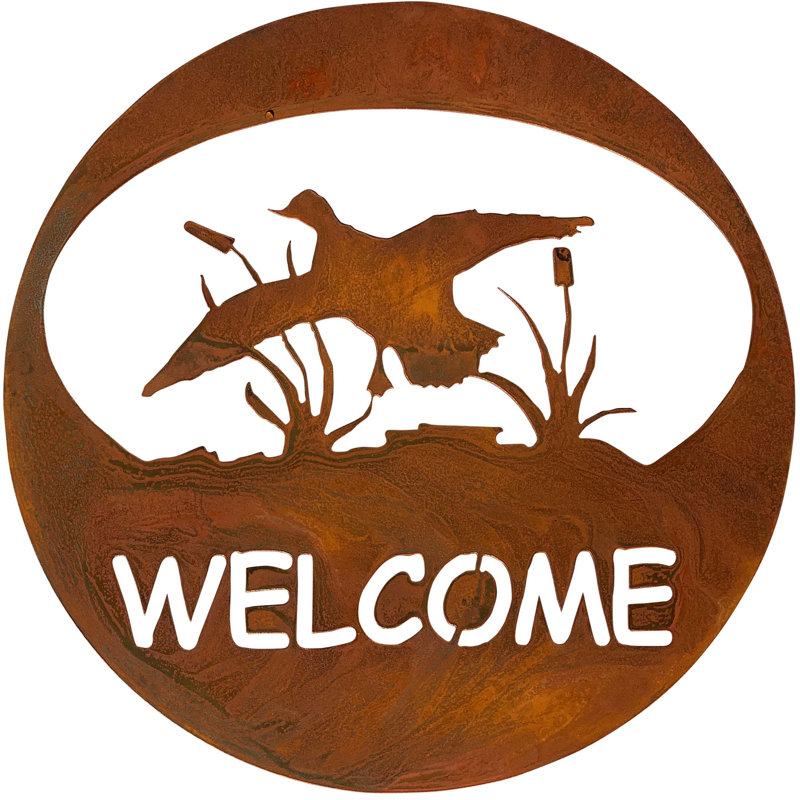 Cercle d'art mural Dugout Creek Designs, Patine rouillée naturelle