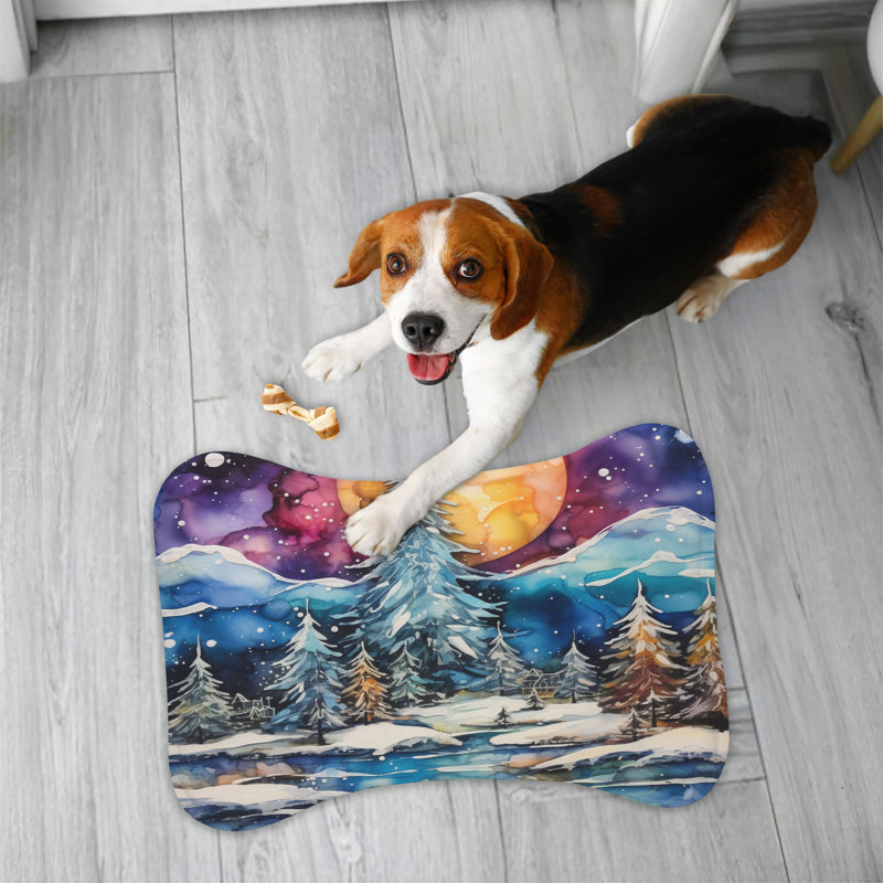 Tapis d'alimentation en os 1 pièce Ink Winter Wonderland