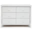 Commode double universelle à 6 tiroirs Delta Children, certifiée Greenguard Gold-74301155
