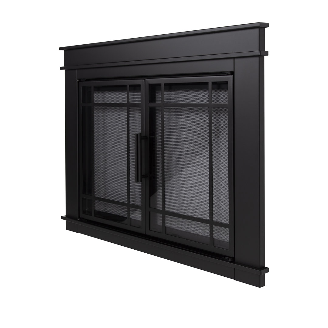 Alfye Cabinet Steel Fireplace Door Wildon Home® 