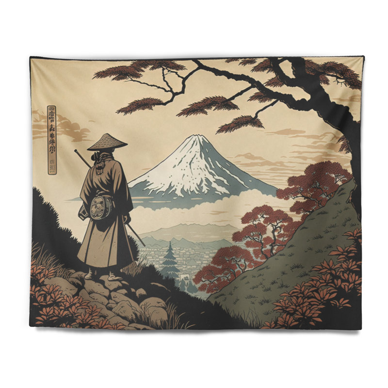 Tapisserie en polyester avec punaises, H 50 po x l 60 po