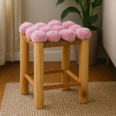 Carentan Solid Wood Accent Stool