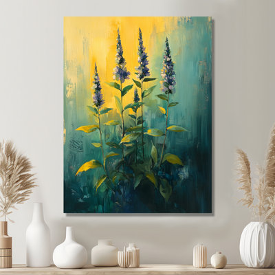 Herbes à la lumière du soleil de l'été II - art sur toile Herbs