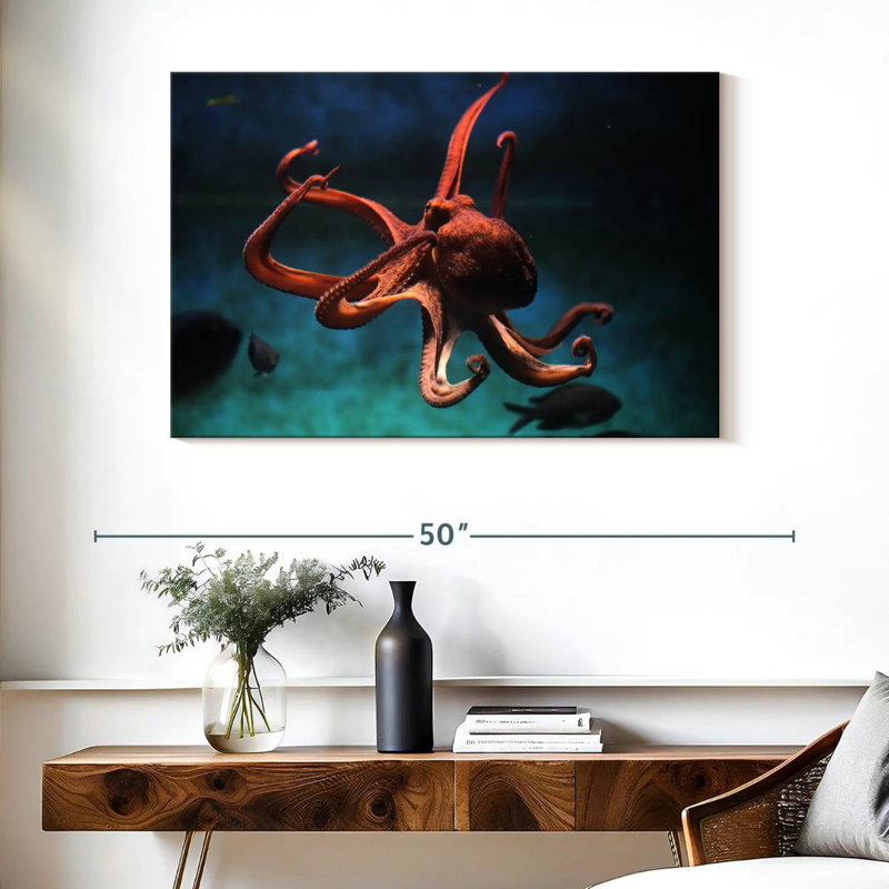 Brampt Octopus Vulgaris, 26" H x 39" W