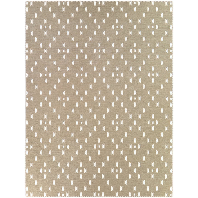 Solange Brown Transitional Trellis Area Rug, Rectangle 7'10.5" x 10'0.1"