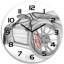 Jozey Glass Wall Clock