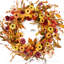 Fausse citrouille d'automne 20 po et couronne fruitée