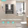 6-Bar Wall Premium Towel Warmer With Touch Control, 3 Heat Settings, Wide Bar Design, IPX4 Waterproof, Space Aluminum Construction