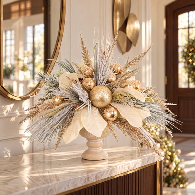 Alvarenga 20 " Polysilk Magnolia Arrangement