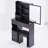 29.2" Small Space Left Drawer Desktop Vanity Table + Cushioned Stool, Extra Large Right Sliding Mirror, Multi Layer High Capacity Storage, Practical Fashionable Dresser, Suitable For Small Space-1514807412