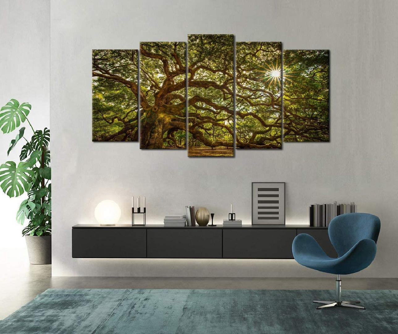 Loon Peak® Oak Tree Prints，Large Canvas Wall Art 5 - Pieces | Wayfair