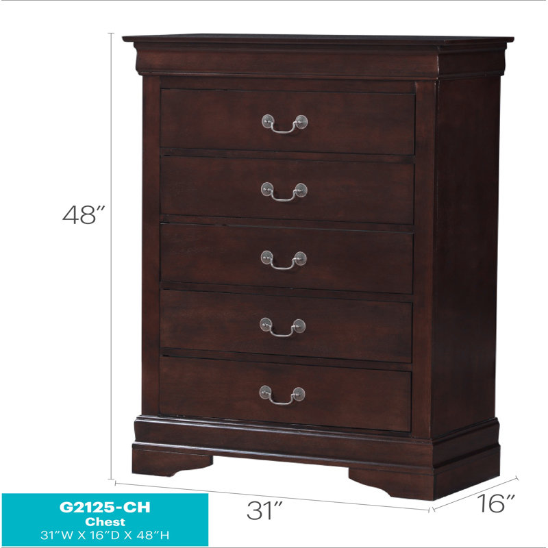 Commode Louisphillipe G2125-CH, Cappuccino