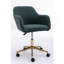 Fauteuil de bureau rotatif à hauteur réglable en tissu avec nouilles modernes en métal Modern-2058982823