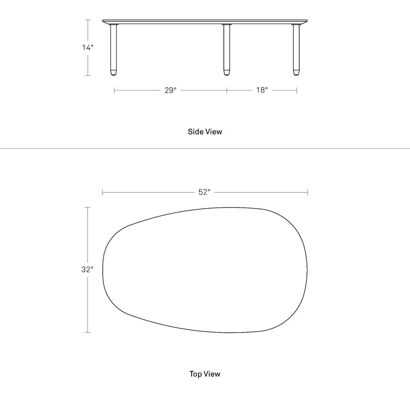Swole Coffee Table, Walnut