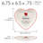 Valentine's Day Set of 4 Heart Shaped Tid Bit Plates