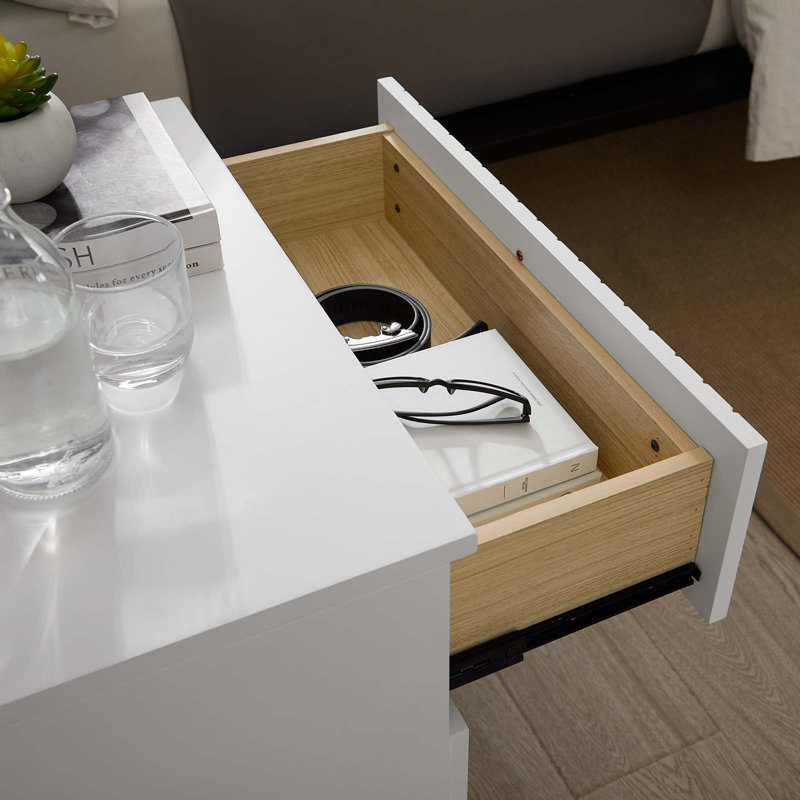 Modway Dakota Nightstand, White