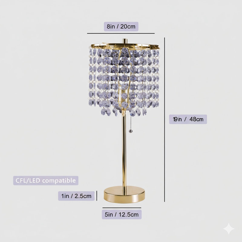 LAMPE DE TABLE EXTRAIRE 19 "H 1"
