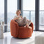 Fauteuil demi-tonneau pivotant rembourré Munehito-986386223