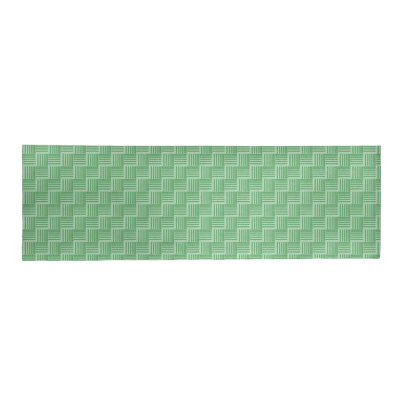 Tapis à rayures bleues monochrome basketweave